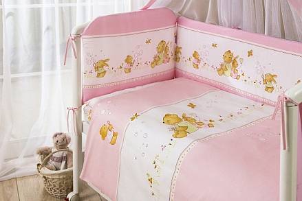 Комплект постельного белья - Фея, розовый, 4 предмета 