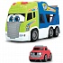 Транспортер + 1 машинка и платформа для выгрузки машинки - Happy Scania, 42 см, свет и звук  - миниатюра №1