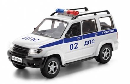 Инерционная машина УАЗ Патриот - Полиция со светом и звуком 