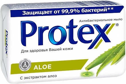 Мыло туалетное антибактериальное - Protex Aloe, 90 г 