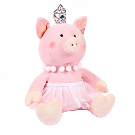 Мягкая игрушка – Свинка-принцесса с короной, 22 см 
