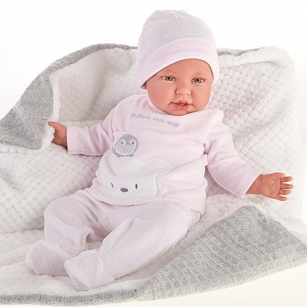 Кукла Реборн – Младенец Юлия в розовом, 52 см 