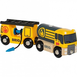 Игровой набор – Бензовоз с вагоном (Brio, 33907) - миниатюра