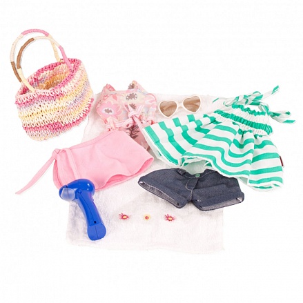 Набор одежды и аксессуаров Летняя радость для куклы 36 см 