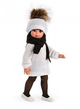 Кукла Сабрина 40 см в теплом платье 