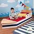 Детская кровать – Яхта, с ящиком для белья  - миниатюра №2