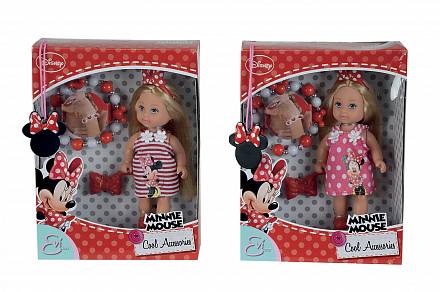 Кукла Еви - Minnie Mouse с аксессуарами, 12 см 
