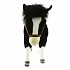 Мягкая игрушка - Лошадь карликовая черная в натуральную величину, 70 см  - миниатюра №1