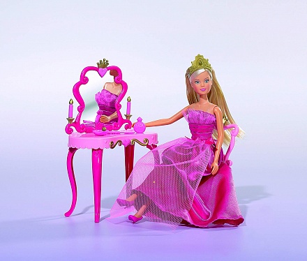 Кукла Штеффи-принцесса и столик 