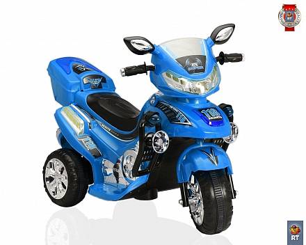 Электромотоцикл С 031 на 3-х колесах, синий 