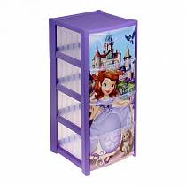 Комод Disney 4 секции, лиловый (Idea, М 2792-Д_ лиловый) Комод Disney 4 секции, лиловый (Idea, М 2792-Д_ лиловый)