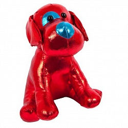 Мягкая игрушка - Металлик. Собака красная, 15 см (ABtoys, M2052) - миниатюра