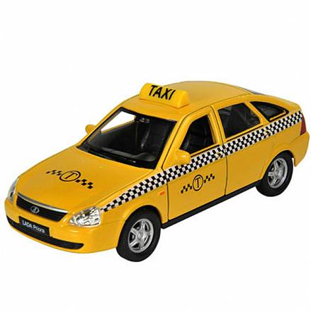 Модель машины 1:34-39 Lada Priora - Такси 
