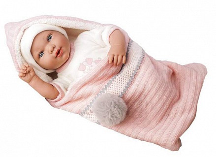 Кукла Elegance Iria, с соской и одеялом, плачет, 42 см 