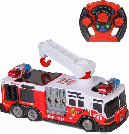 Пожарная машина на радиоуправлении, свет и звук 