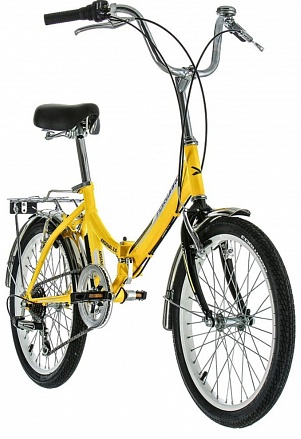 Велосипед складной Topgear Angry birds - Forward Arsenal 20 2.0, желтый, 20 дюйм, 6 скоростей 