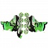 Раздвижные ролики Next со светом размер 29-32 в сумке зеленые  - миниатюра №5