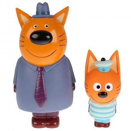 Набор из 2-х игрушек для ванны серия Три Кота: папа и Коржик 