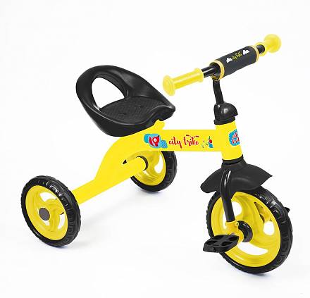 Велосипед City trike СТ-13, желтый 