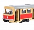 Трамвай инерционный, свет, звук, открываются двери, разные цвета   - миниатюра №3