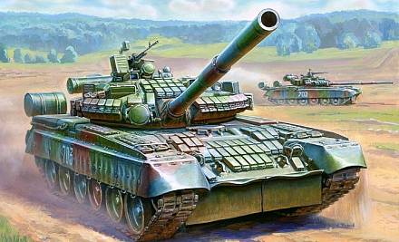 Подарочный набор - Модель для склеивания - Танк Т-80БВ 