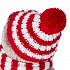 Мягкая игрушка - Басик в полосатой шапке с шарфом, 22 см.  - миниатюра №4