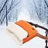 Муфта меховая для коляски Nuovita Alpino Lux Bianco Arancio/Оранжевый  - миниатюра №3