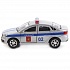 Машина инерционная Автоваз Лада Веста Полиция, 12 см, открываются двери  - миниатюра №3