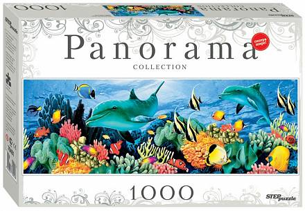 Пазл Panorama Подводный мир. Дельфины. 1000 элементов 