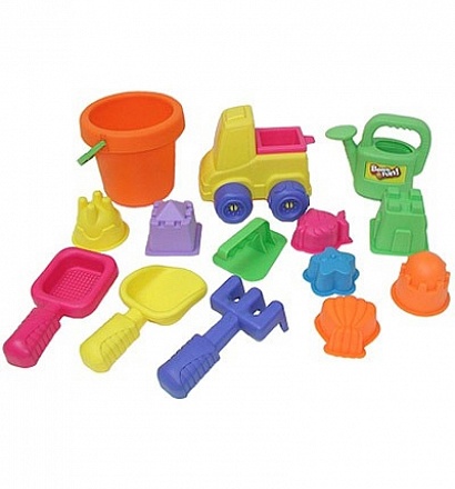 Игровой набор - 15 игрушек для песочницы 