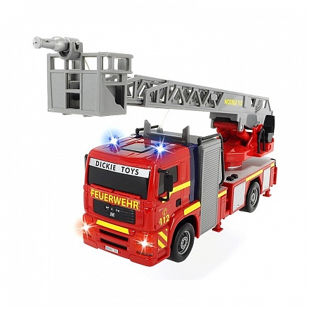 Пожарная машина с функцией подачи воды, светом и звуком, 31 см. 