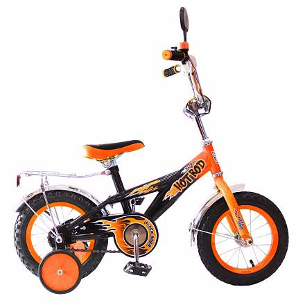Двухколесный велосипед Hot-Rod, диаметр колес 12 дюймов, оранжевый 