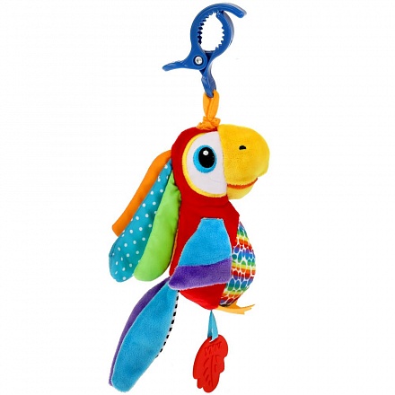 Текстильная игрушка-подвеска Попугай с порезывателем 