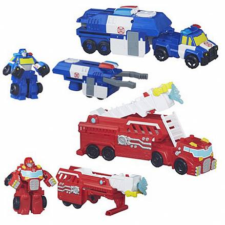 Робот-трансформер Playskool Heroes - Машинки-спасатели 