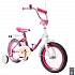 Двухколесный велосипед Camilla, диаметр колес 14 дюймов, розовый  - миниатюра №1