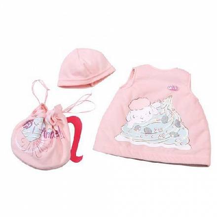 Комплект одежды и конверт для новорождённой куколки Baby Annabell 