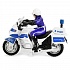 Мотоцикл Полиция ДПС, металлический инерционныйс фигуркой  - миниатюра №3