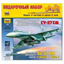 Подарочный набор для сборки - Самолёт Су-27СМ (Звезда, 7295П) Подарочный набор для сборки - Самолёт Су-27СМ (Звезда, 7295П)