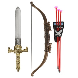 Набор игрового оружия Три богатыря: меч, лук, стрелы (Играем вместе, B1900064-R) - миниатюра