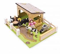 Игровой набор - Желтый коровник с коровами и фермершей (Le Toy Van, TV402) Игровой набор - Желтый коровник с коровами и фермершей (Le Toy Van, TV402)