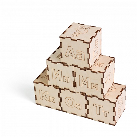 Кубики деревянные – Алфавит 