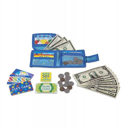 Игровой набор – Кошелек с монетами и карточками 