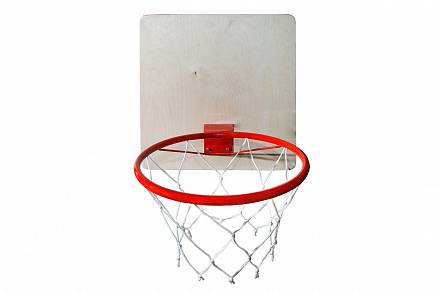 Кольцо баскетбольное с сеткой, диаметр 295 мм. 