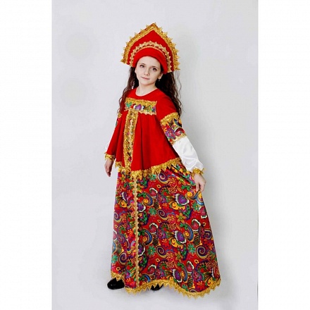 Карнавальный костюм для девочек – Боярыня, размер 122-64 