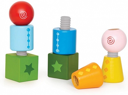 Развивающая игрушка - Закручивающиеся кубики 
