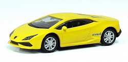 Металлическая машина - Lamborghini Huracan LP610-4, 1:64, желтый (RMZ City, 344995-YL) - миниатюра