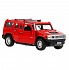 Машина Hummer H2 12 см красная двери открываются металлическая инерционная  - миниатюра №1