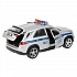 Машина Полиция Mercedes-Benz GLE 12 см серебристая двери и багажник открываются металлическая  - миниатюра №3