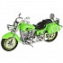 Мотоцикл металлический Крузер 14,5 см, свет, звук, выдвижная подножка, вращается руль   - миниатюра №3