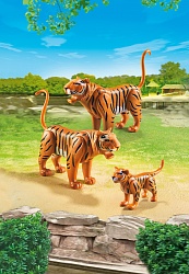 Игровой набор из серии Зоопарк: Семья Тигров (Playmobil, 6645pm) - миниатюра